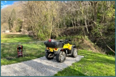 camping at  camp trailblazer hatfield mccoy trail